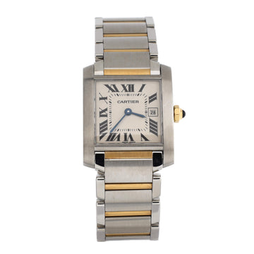 Cartier Tank Francaise Quartz Watch Stainless Steel and Yellow Gold 25