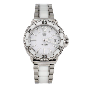 Tag Heuer Formula 1 Quartz Watch Ceramic and Stainless Steel with Diamond Bezel 37