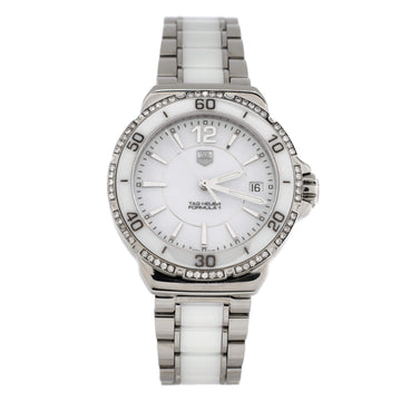Tag Heuer Formula 1 Quartz Watch Ceramic and Stainless Steel with Diamond Bezel 37