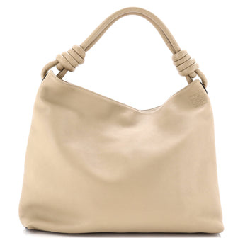 Loewe Flamenco Knot Hobo Leather