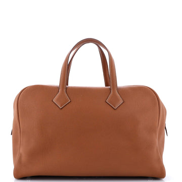 Hermes Victoria II Travel Handbag Clemence 43