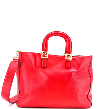 Fendi FF Handle Tote Leather Medium