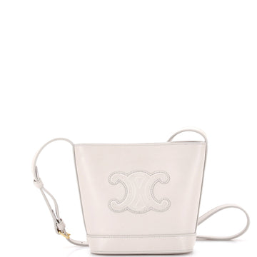 Celine Cuir Triomphe Bucket Bag Leather Mini