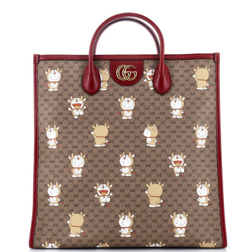 Gucci Doraemon Tote Printed Mini GG Coated Canvas Medium