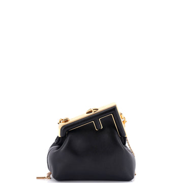Fendi First Charm Crossbody Bag Leather Nano