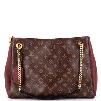 Louis Vuitton Surene Handbag Monogram Canvas with Leather MM