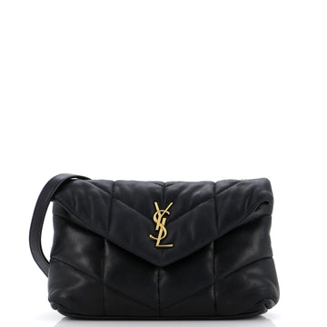 Saint Laurent Loulou Puffer Shoulder Bag Quilted Leather Mini