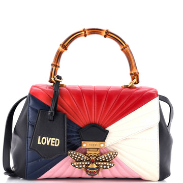 Gucci Queen Margaret Top Handle Bag Multicolor Quilted Leather Medium