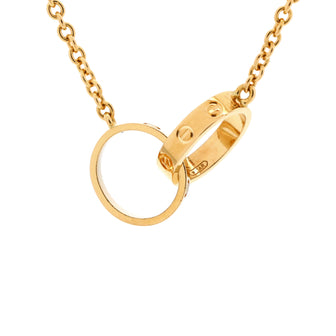 Cartier Love Interlocking Necklace 18K Yellow Gold