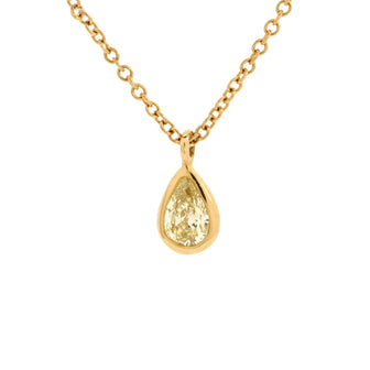 Tiffany & Co. Elsa Peretti Diamonds By The Yard Pendant Necklace 18K Yellow Gold with Yellow Diamonds 0.20-0.29CT