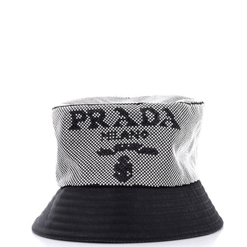 Prada Bucket Hat Crystal Embellished Re-Nylon
