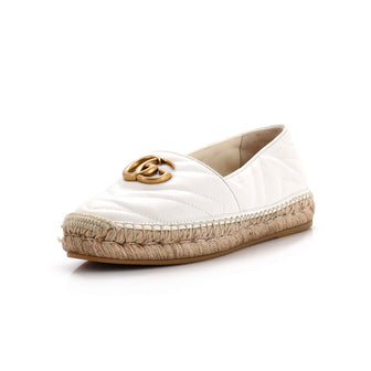 Gucci Women's GG Marmont Espadrilles Matelasse Leather