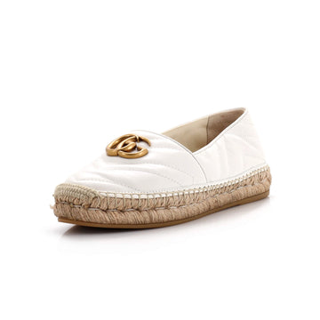 Gucci Women's GG Marmont Espadrilles Matelasse Leather