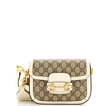 Gucci Horsebit 1955 Shoulder Bag GG Coated Canvas Mini