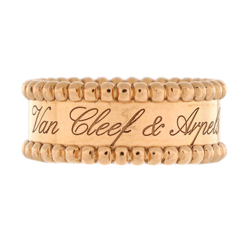 Van Cleef & Arpels Perlee Signature Ring 18K Rose Gold