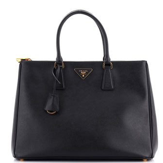 Prada Double Zip Lux Tote Saffiano Leather Large