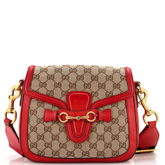 Gucci Lady Web Shoulder Bag GG Canvas Medium