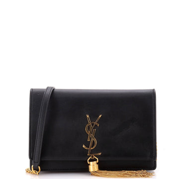 Saint Laurent Classic Monogram Tassel Chain Wallet Leather