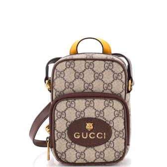 Gucci Neo Vintage Top Handle Crossbody Bag GG Coated Canvas Mini