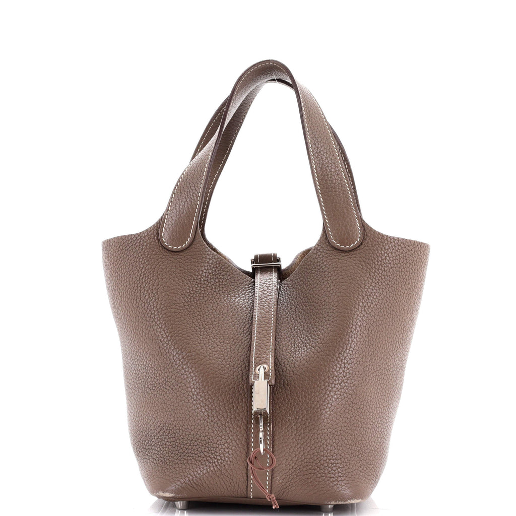 Picotin Lock Bag Clemence PM / gray