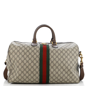 Gucci Ophidia Carry On Duffle Bag GG Coated Canvas Medium