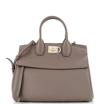 Salvatore Ferragamo Studio Satchel Leather Medium