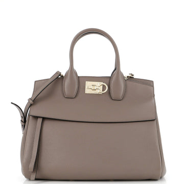 Salvatore Ferragamo Studio Satchel Leather Medium