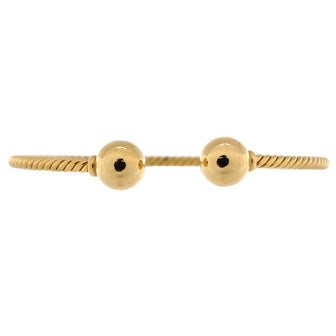 David Yurman Solari Cablespira Cuff Bracelet 18K Yellow Gold 2.6mm