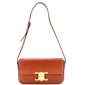 Celine Triomphe East-West Shoulder Bag Smooth Calfskin