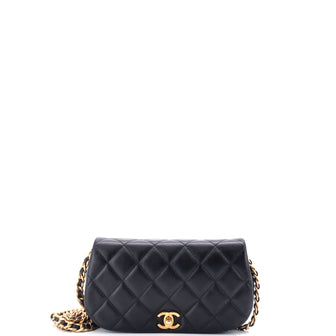 Chanel Coco Mail Clutch with Chain Quilted Calfskin