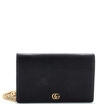 Gucci Petite GG Marmont Chain Wallet Leather Mini