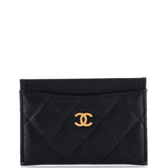 Chanel Classic Card Holder Quilted Caviar