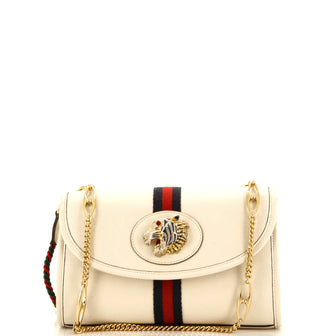 Gucci Rajah Web Chain Shoulder Bag Leather Small