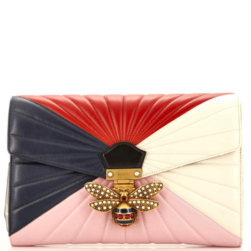 Gucci Queen Margaret Clutch Colorblock Leather