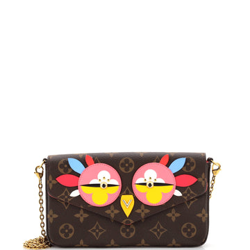 Louis Vuitton Felicie Pochette Limited Edition Lovely Birds Monogram Canvas