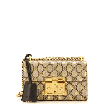 Gucci Padlock Shoulder Bag Printed GG Coated Canvas Small