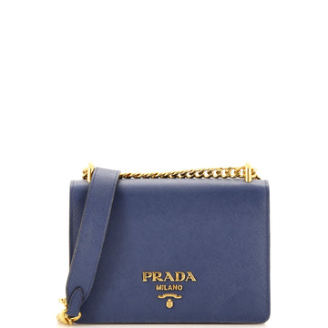 Prada Chain Flap Bag Saffiano Leather Small