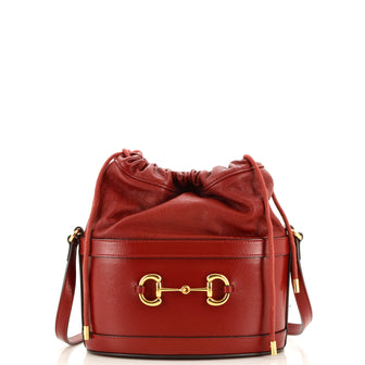 Gucci Horsebit 1955 Bucket Crossbody Bag Leather Small