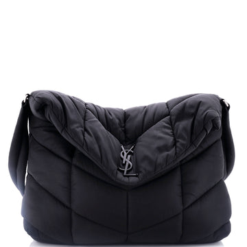 Saint Laurent Loulou Puffer Messenger Bag Quilted Econyl