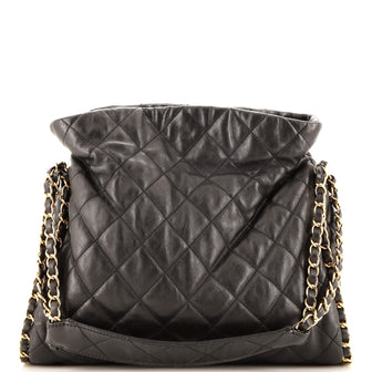 Chanel Chain Me Hobo Quilted Leather Medium