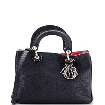 Christian Dior Diorissimo Tote Pebbled Leather Mini