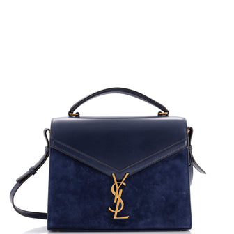 Saint Laurent Cassandra Top Handle Bag Leather and Suede Medium