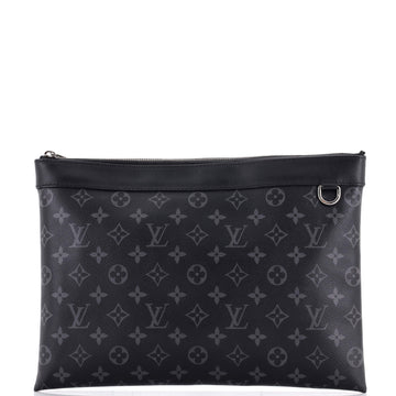 Louis Vuitton Discovery Pochette Monogram Eclipse Canvas GM