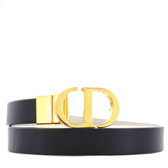 Christian Dior 30 Montaigne Reversible Belt Leather Thin