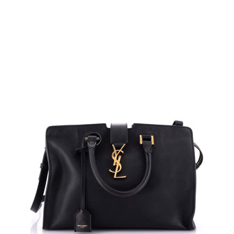 Saint Laurent Monogram Cabas Leather Small