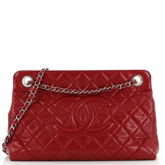 Chanel Timeless CC Frame Tote Quilted Caviar Medium