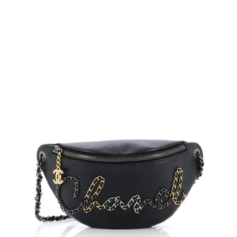Chanel Chain Signe Waist Bag Calfskin