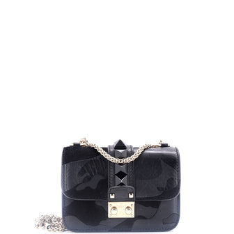 Valentino Garavani Glam Lock Shoulder Bag Leather Mini