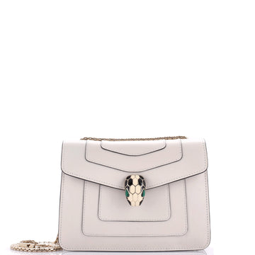 Bvlgari Serpenti Forever Square Shoulder Bag Leather Small