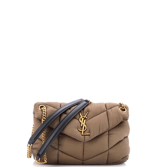 Saint Laurent Loulou Puffer Shoulder Bag Quilted Nylon Small